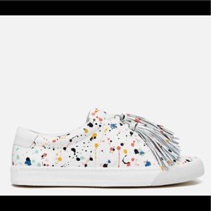 Splatter painted Loeffler Randall Logan Sneaker